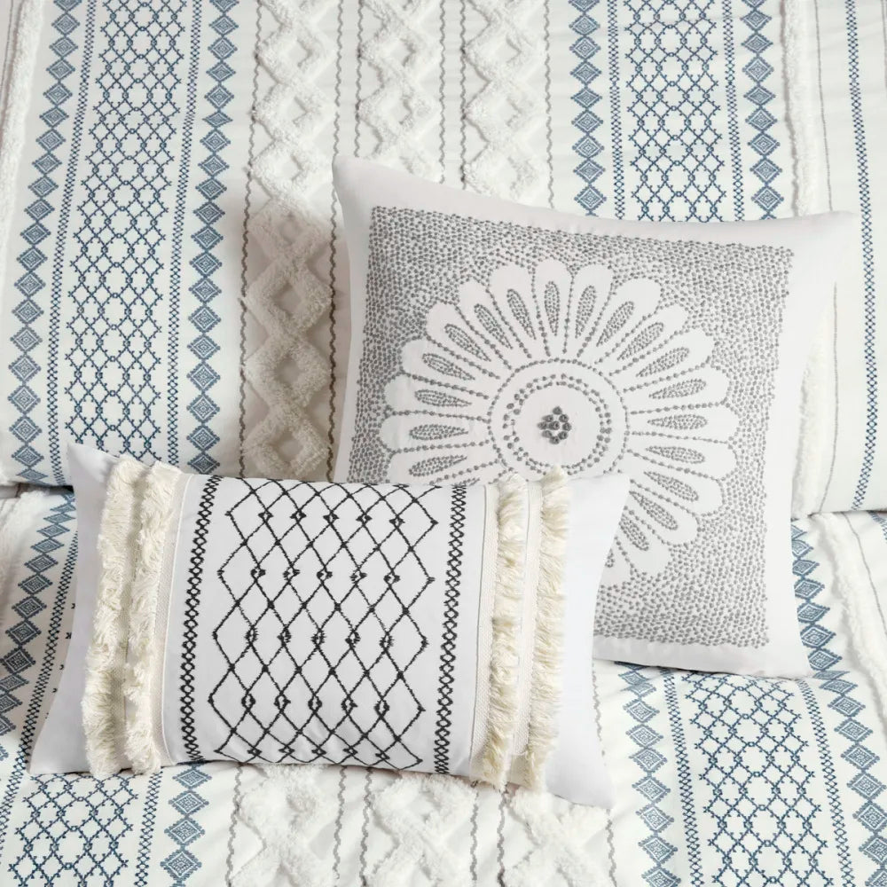 CN Hong Kong Cotton Printed Duvet Cover Set With Chenille