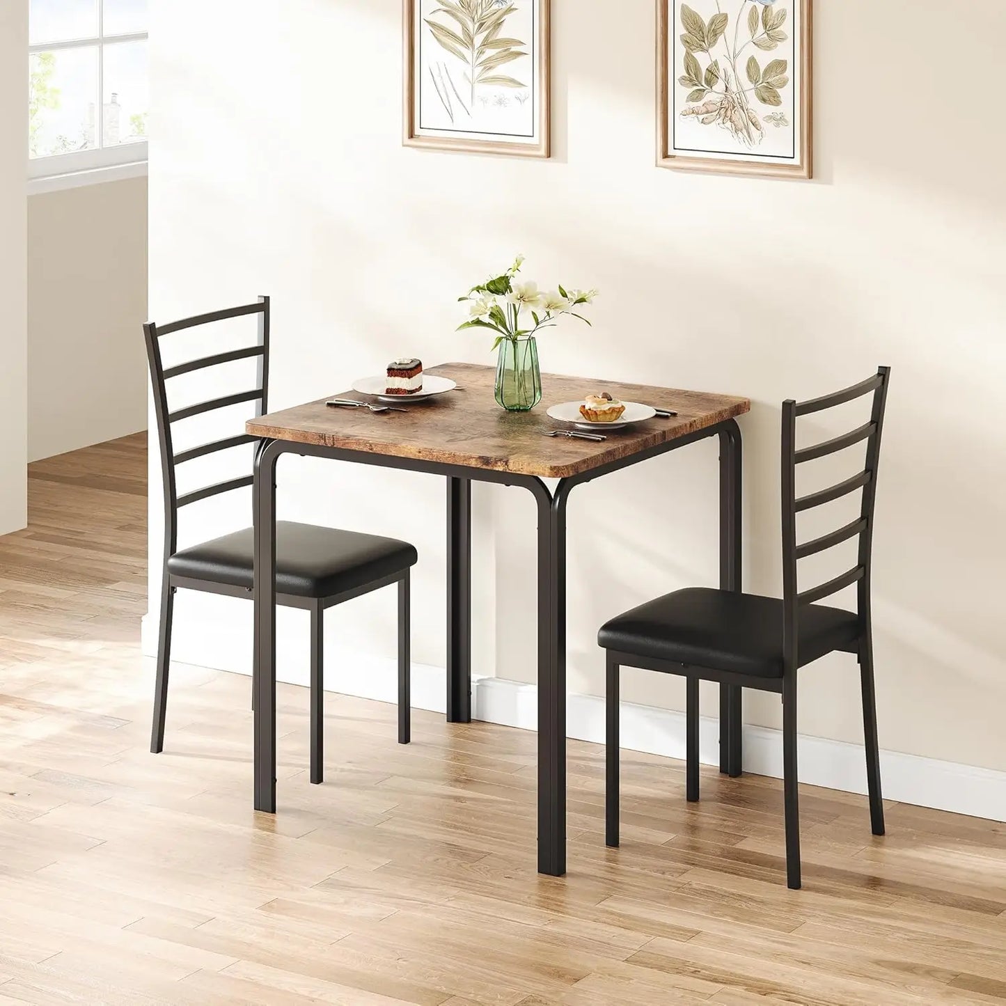Warm Welcome Decor Modern Dining Table Set For Small Spaces