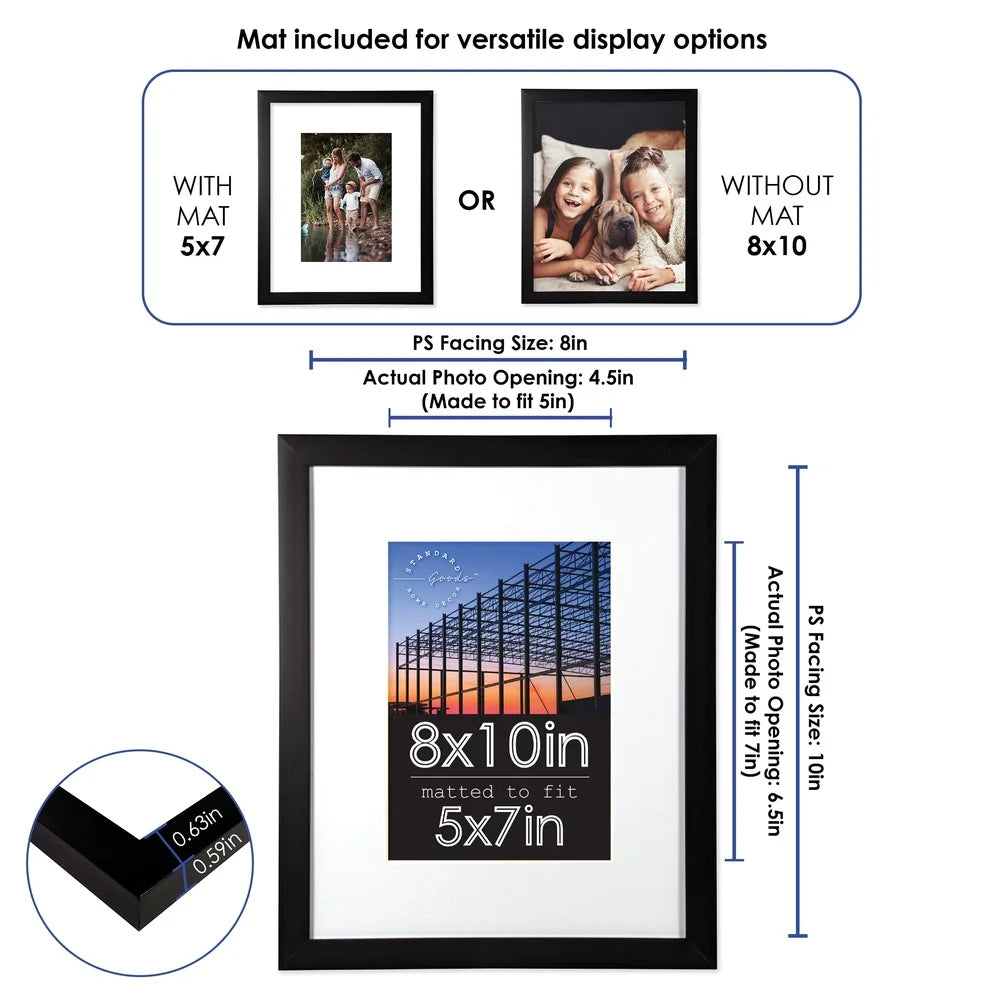XMSJ Durable Thermoplastic Picture Frame Set 5 Pack