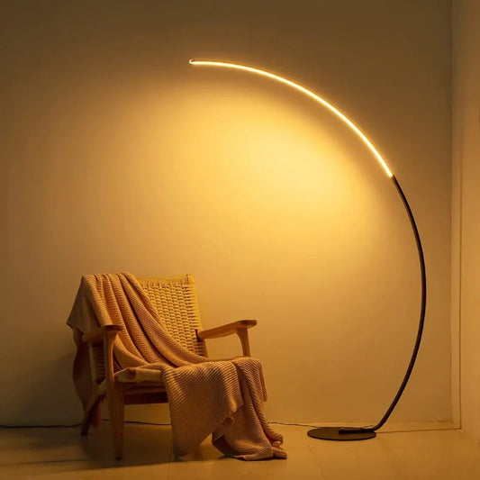 Hign-concerned Minimalist Arched Floor Lamp For Living Room