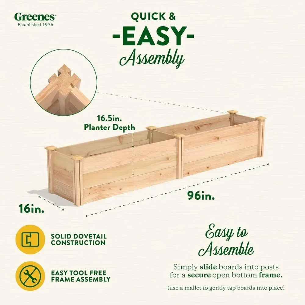 Premium Cedar Raised Garden Bed North American Cedar