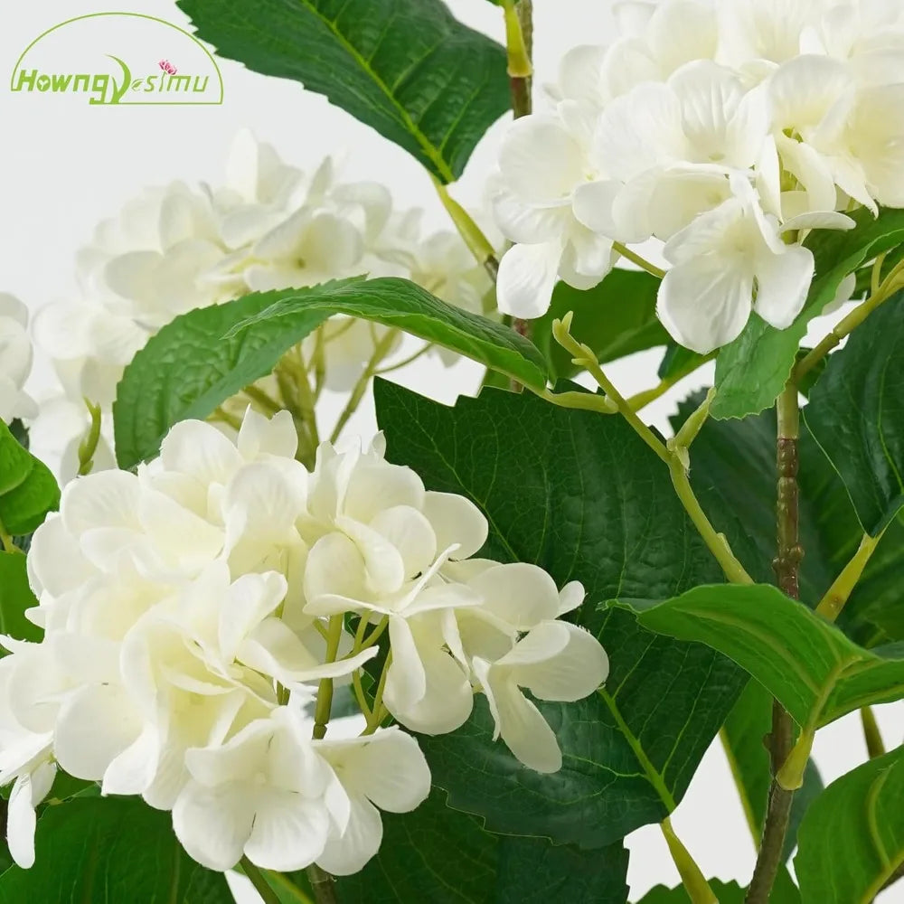 Artificial Hydrangea Tree 2 Pack Faux Plant Indoor Outdoor