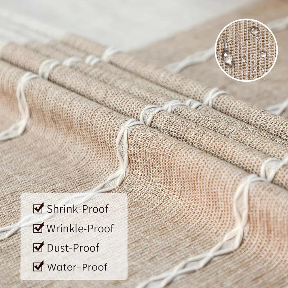 Warm Welcome Decor Waterproof Tablecloths Rectangular Linen