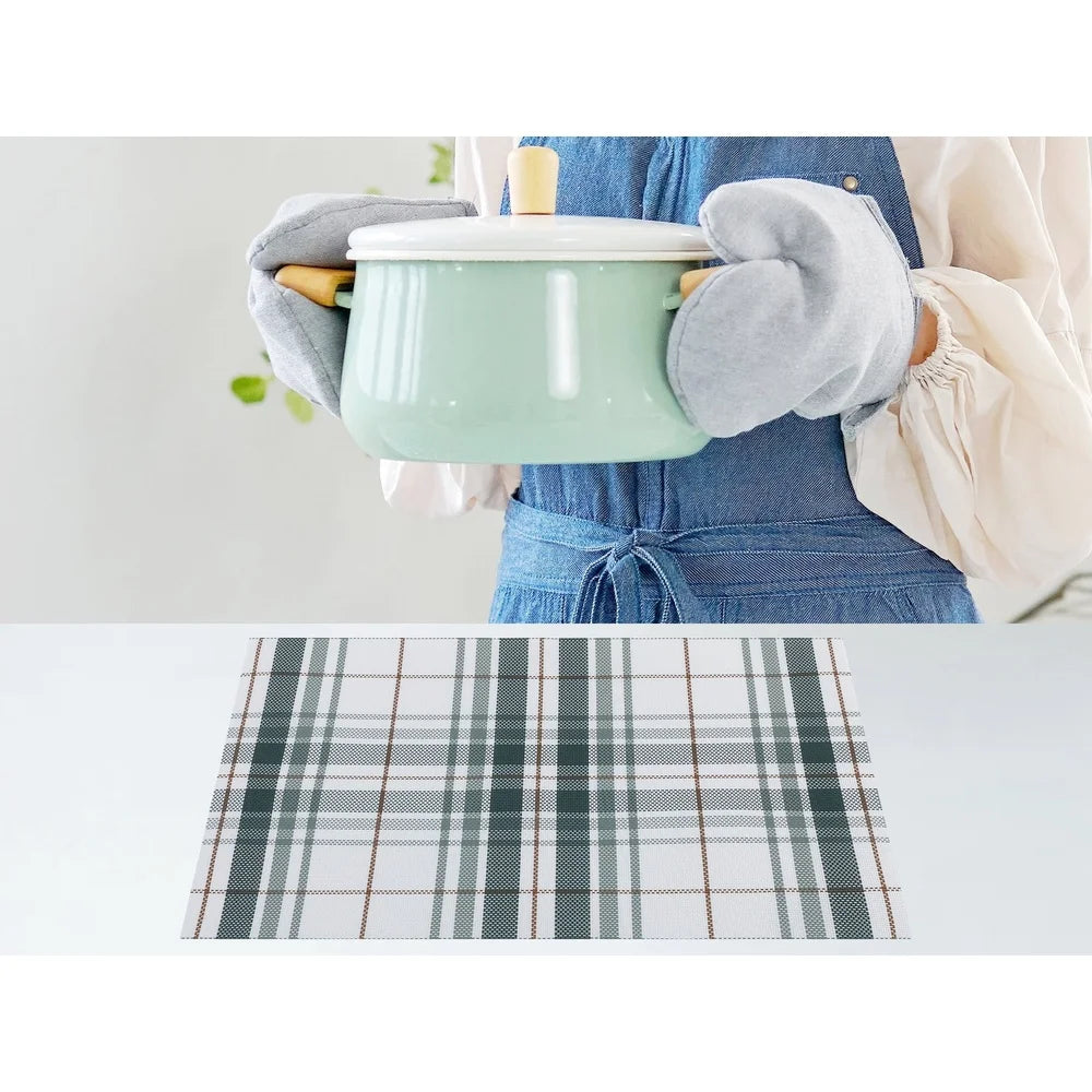 Warm Welcome Decor Washable Placemats Waterproof Non Slip