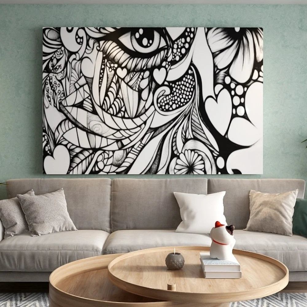 Solid Wood Frame Canvas Wall Art Gift
