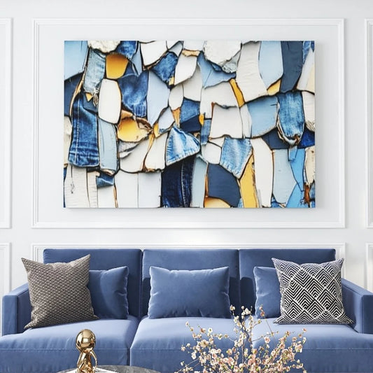 Pine Wood Canvas Wall Art For Living Room
