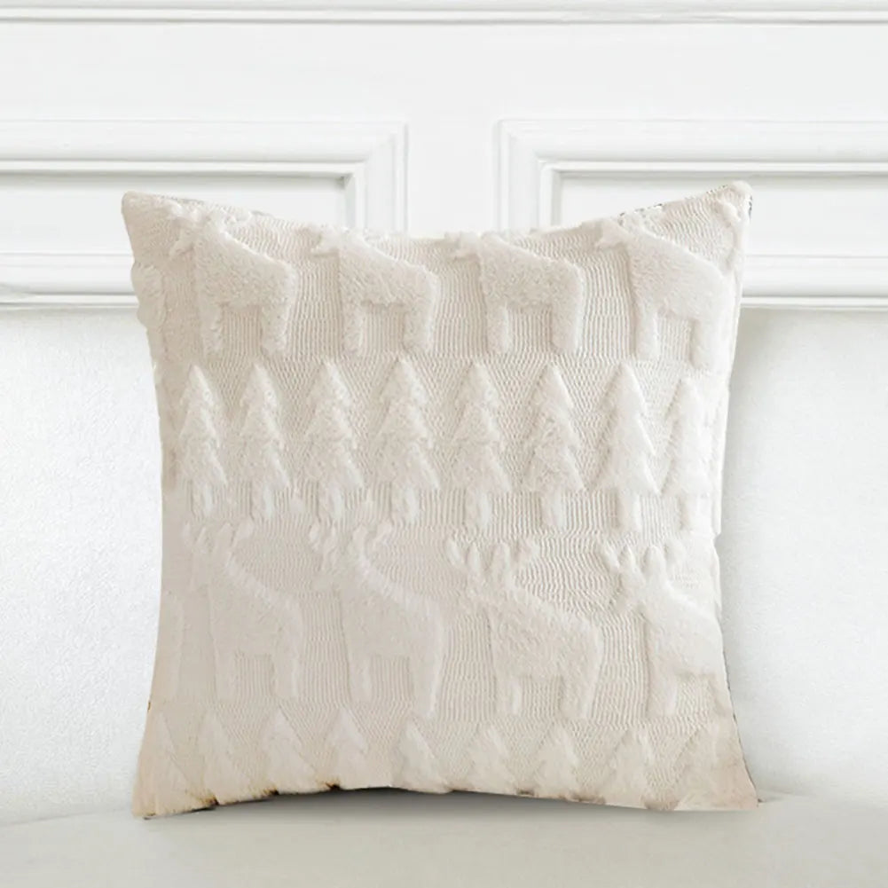 Craft of Weaving Christmas Pillow Covers Plush Cushion Case Sofa