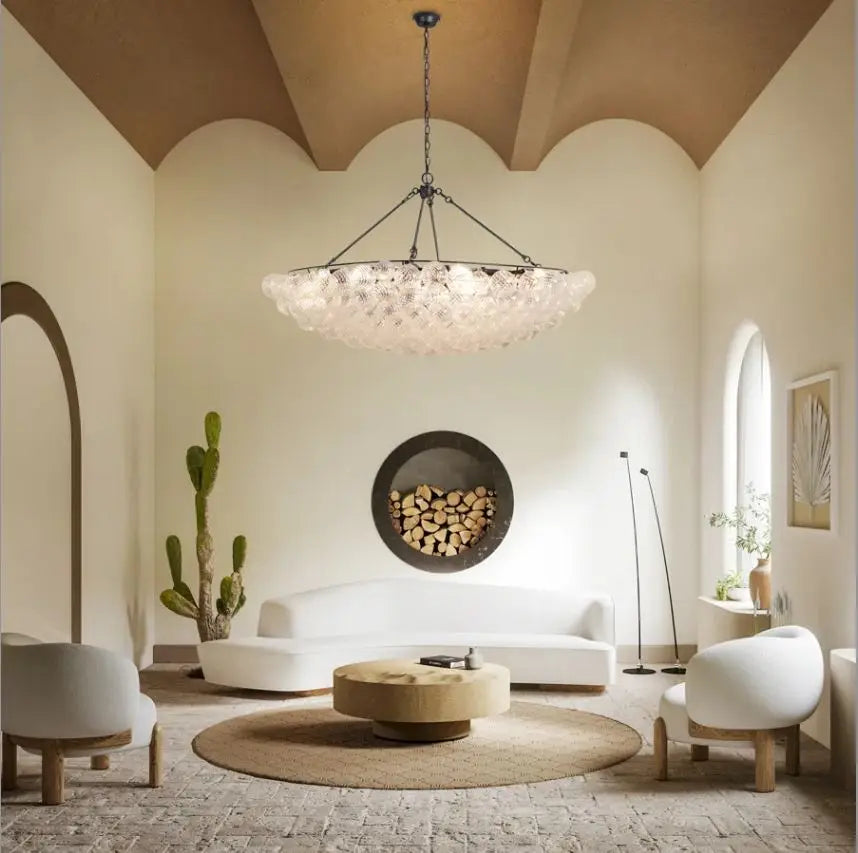Bubble Chandelier Modern Luxury Pendant Light Globe Glass