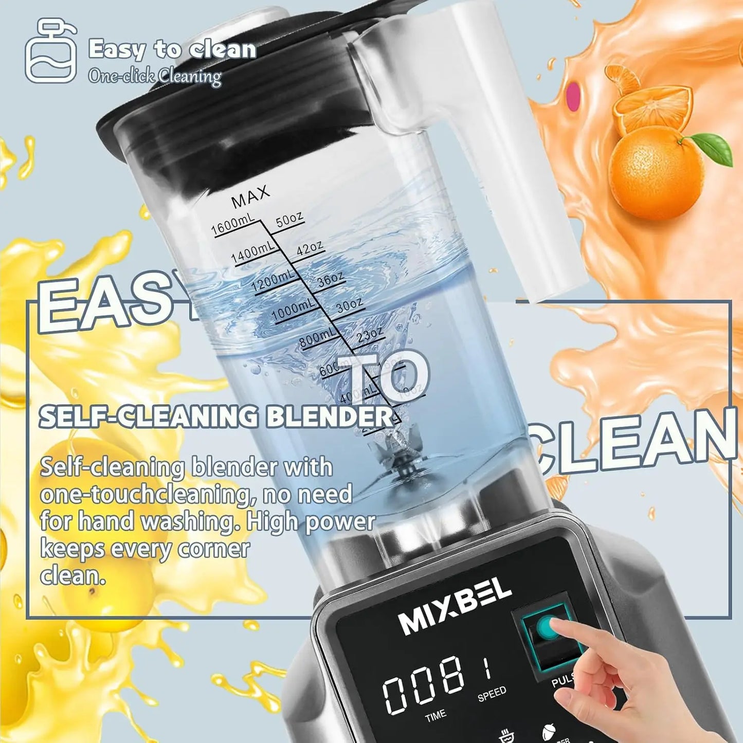 Warm Welcome Decor 2200W Power Blender BPA Free Pitcher