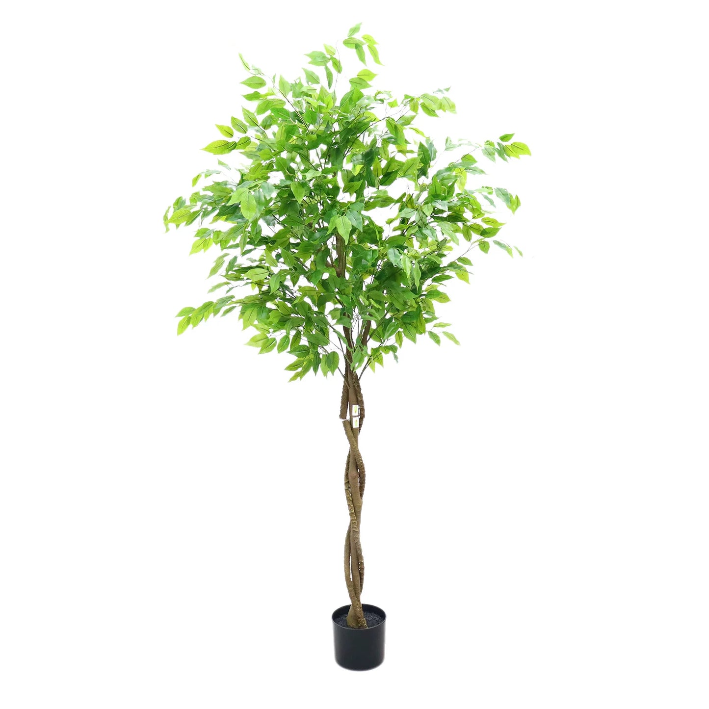 HiMISSCN Artificial Ficus Tree In Planter Realistic