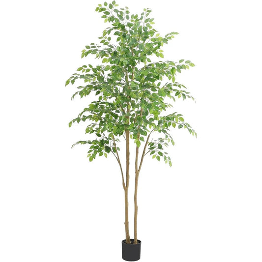 Tall UV Resistant Ficus Tree Artificial for Indoor Outdoor