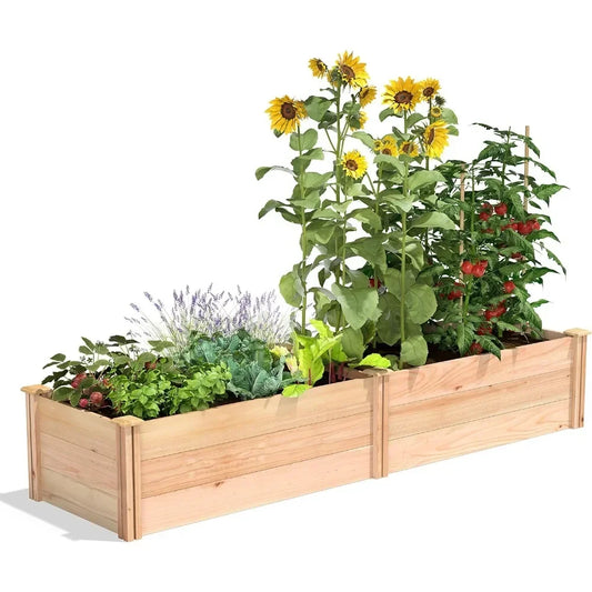 Premium Cedar Raised Garden Bed Made in USA Durable