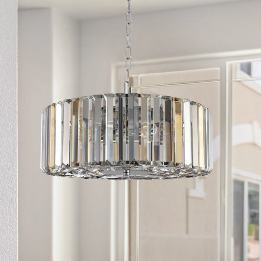 ARLGSITE Four Light Modern K9 Crystal Chandelier Pendant
