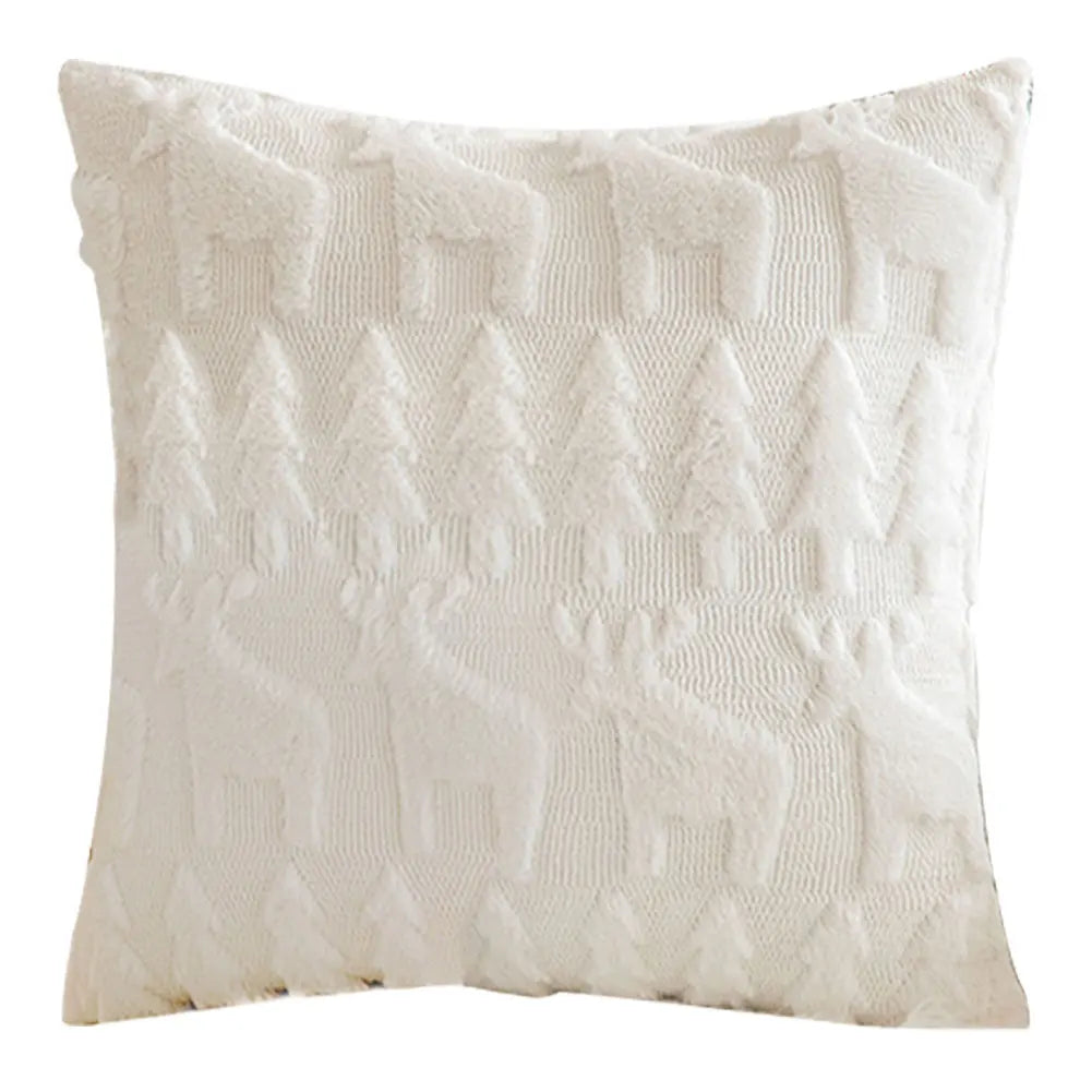 Craft of Weaving Christmas Pillow Covers Plush Cushion Case Sofa