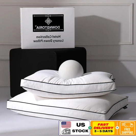 DUTRIEUXCN Luxury Down Pillows Set of 2 Hotel Quality