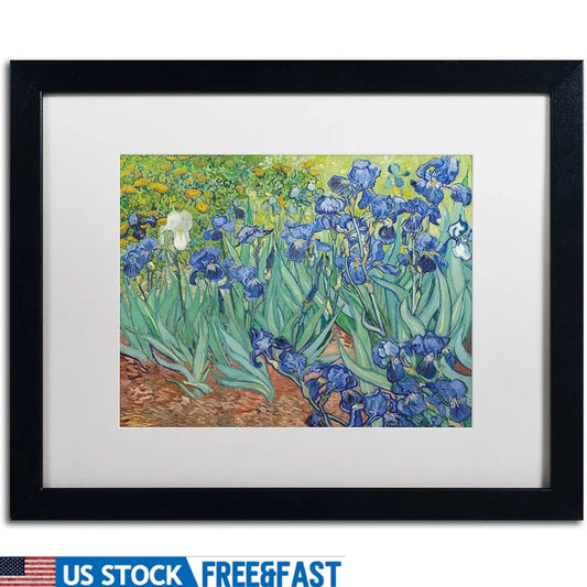 DUTRIEUX Vincent Van Gogh Irises Canvas Print Framed