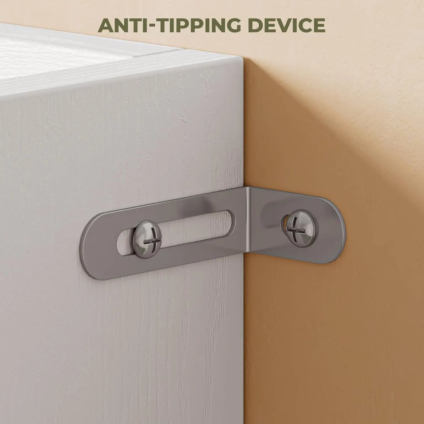 IRONCK 6 Tier Bookshelf With 4 Doors Floor Standing Tall Display Storage Shelves For Home