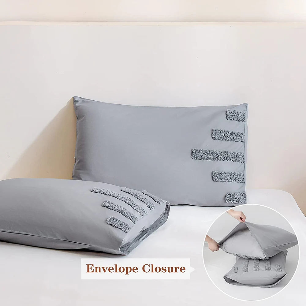 Simple Opulence 100 Cotton Bedding Set 3 Piece Duvet Cover