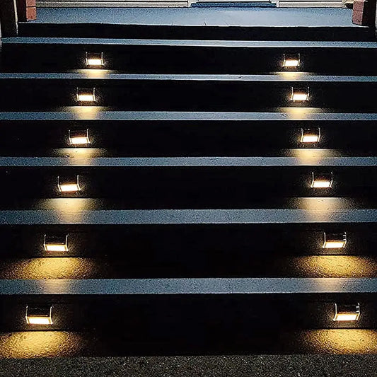 Lightess Solar Step Lights for Deck and Outdoor Pathway