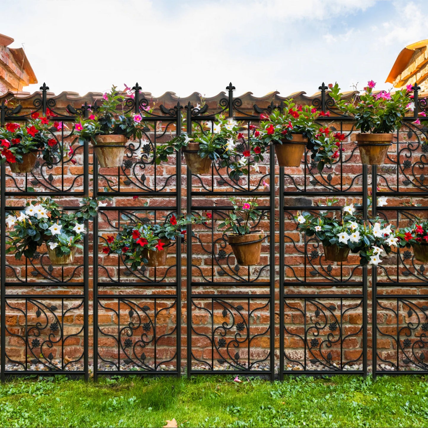 Feature Garden Trellis Metal Fence Decorative Lattice Panel