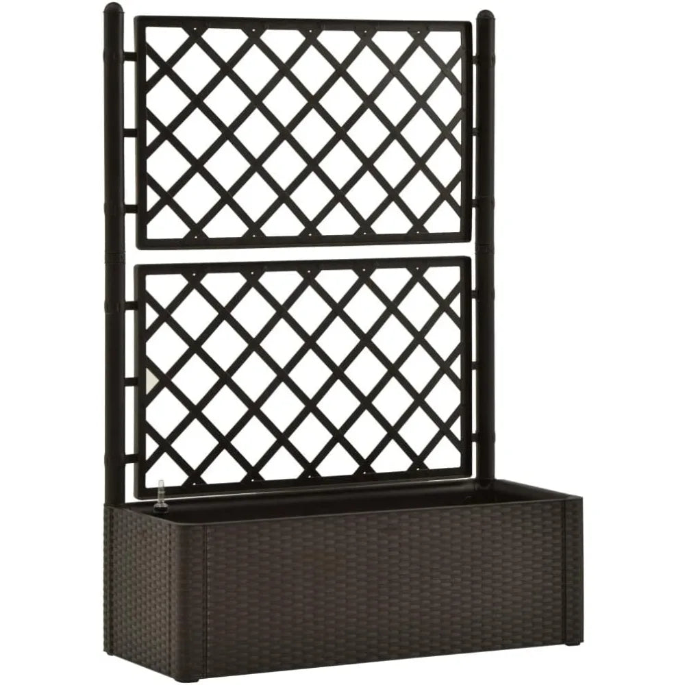 JIAOYING Garden Raised Bed Trellis Self Watering Planter