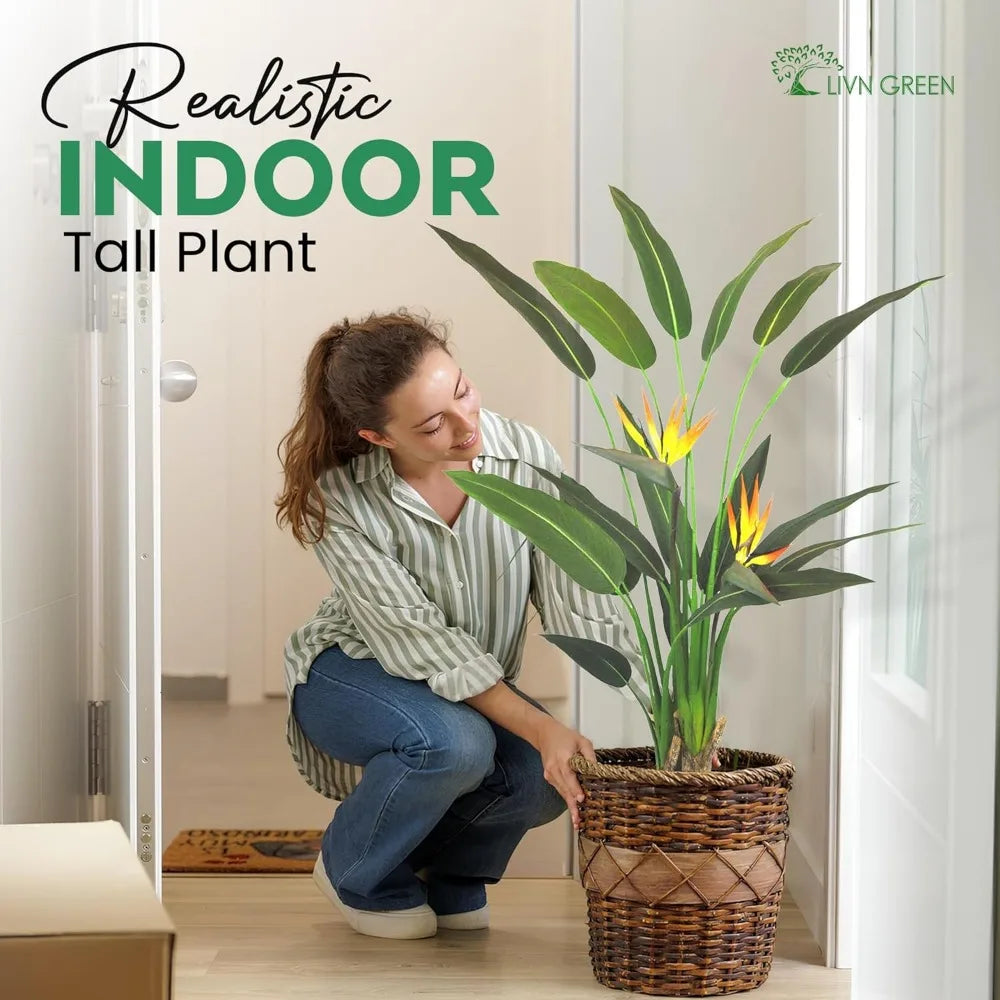 Bird Of Paradise Artificial Plant Tree Decor Realistic Faux