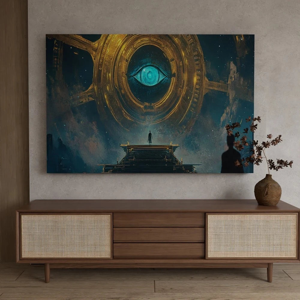 Pine Solid Wood Frame Canvas Wall Art