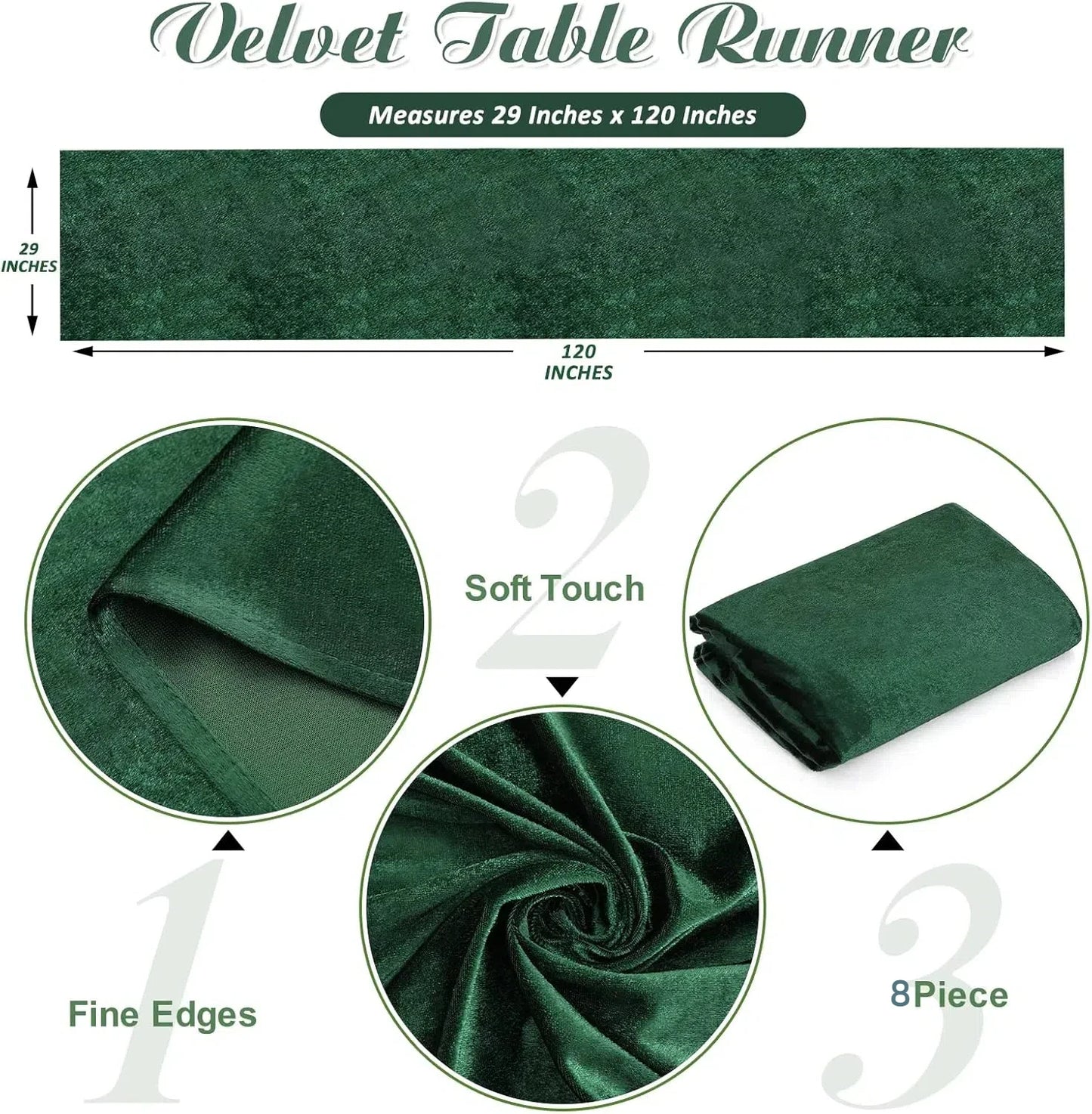 Warm Welcome Decor Velvet Table Runner For Wedding