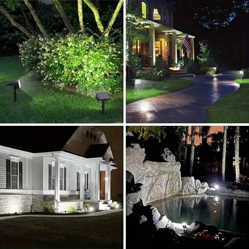 Outdoor Solar Spotlight 2 In 1 Landscape Security Light
